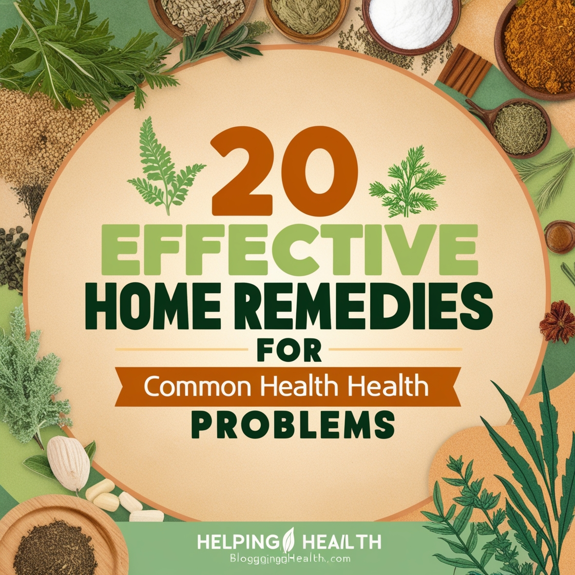 20 Effective Home Remedies for Common Health Problems (Backed by Science & Tradition)